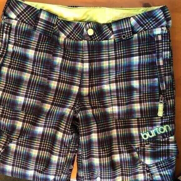 Burton DryRide Youth XL Multicolor‎ Plaid Insulated Snowboard Ski Pants - Picture 8 of 16